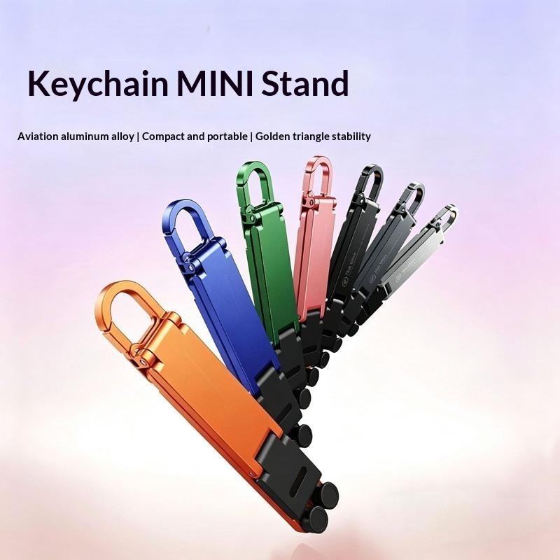 Desk Phone Stand - Vouwbare mini-sleutelhanger telefoonstandaard, multi-hoek verstelbaar, handsfree