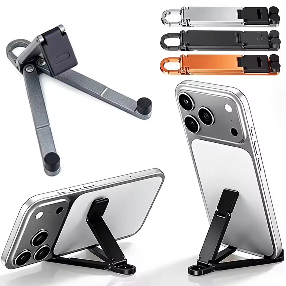 Desk Phone Stand - Vouwbare sleutelhanger telefoonstandaard, multi-hoek verstelbaar, lichtgewicht,