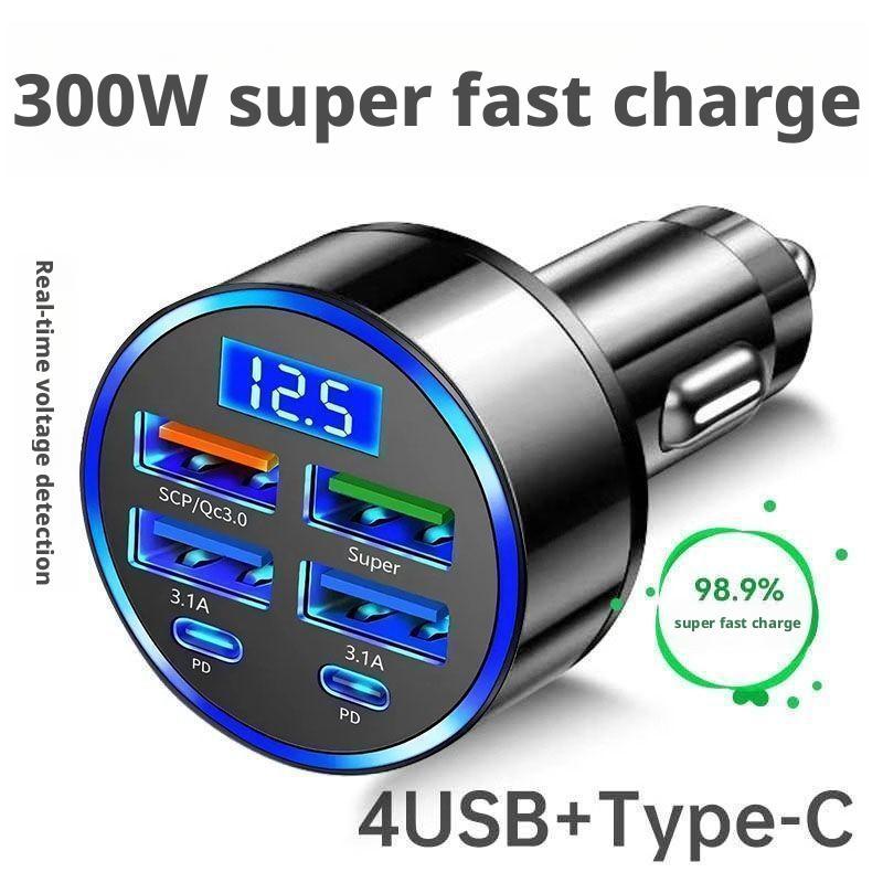 Usb C Hub - 300W PD autolader 6 poorten snel