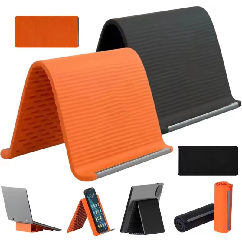 Desk Phone Stand - Flexibele opvouwbare siliconen telefoonhouder, draagbare verstelbare