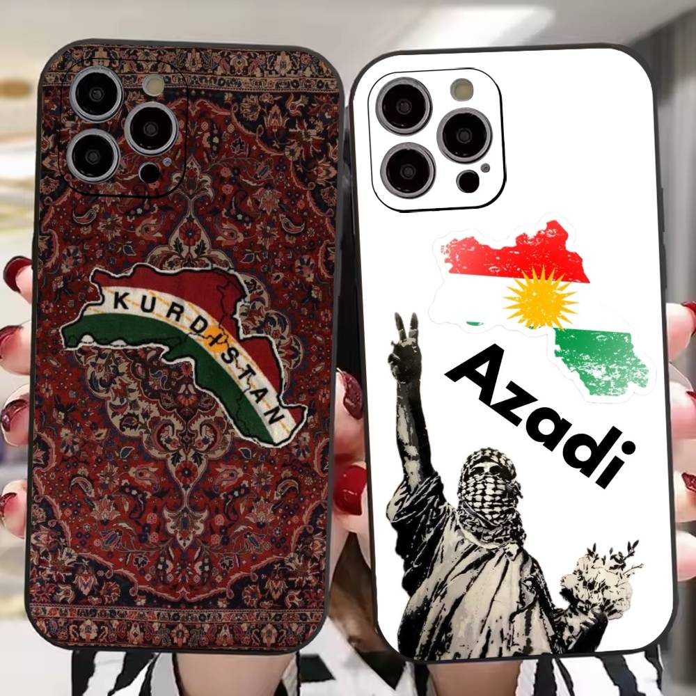 Phone Accessories Logo - K-Koerdistan Vlag Logo Telefoonhoesje voor iPhone