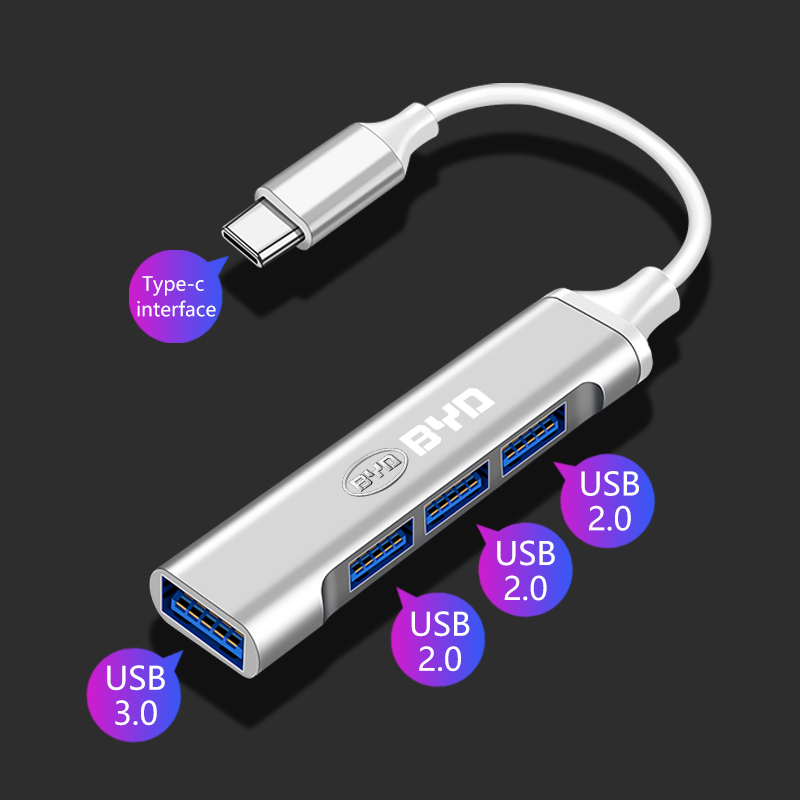 Usb C Hub - Type-C USB-adapter met meerdere poorten, hub,