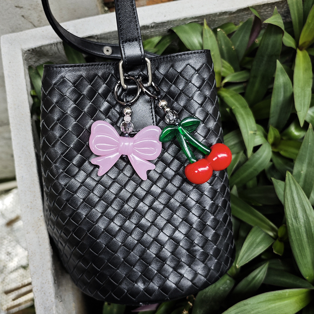 Phone Accessories For Teen Girls - HERLOOK Big Cherry Bag Charm sleutelhanger