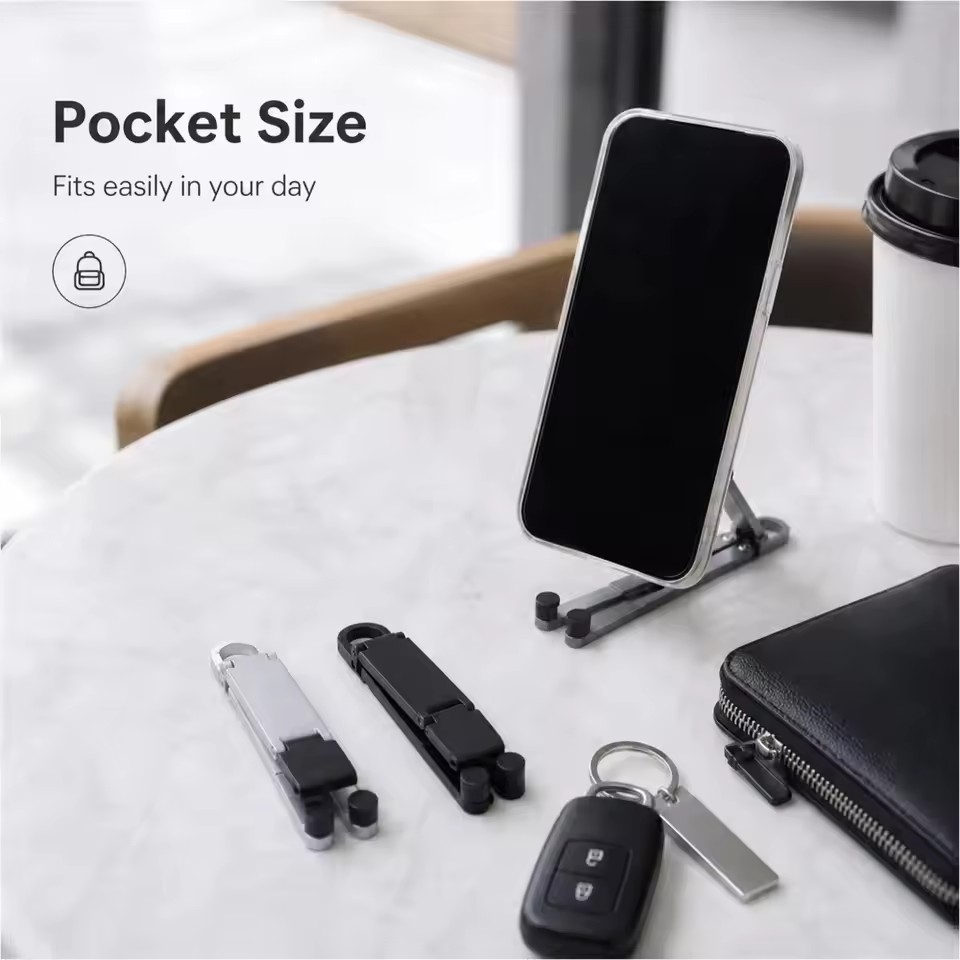 Vouwbare sleutelhanger telefoo - Desk Phone Stand recensie en prijs