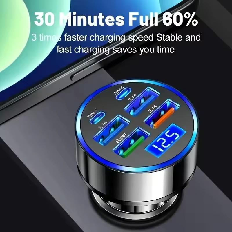 300W PD autolader 6 poorten sn - Usb C Hub recensie en prijs
