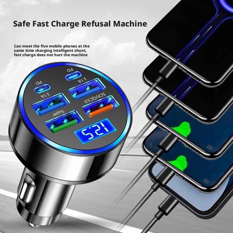 300W PD autolader 6 poorten sn - Usb C Hub recensie en prijs