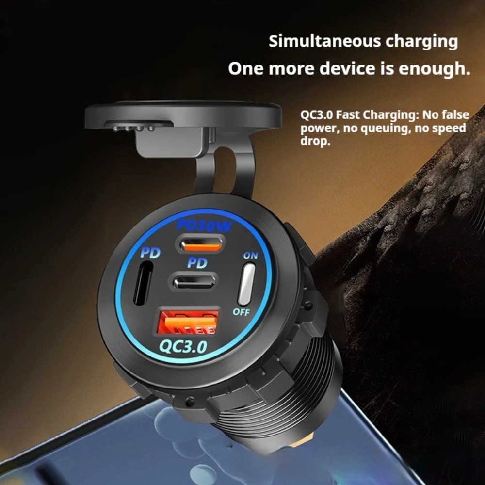 83W PD QC3.0 4-poorts autolade - Usb C Hub recensie en prijs