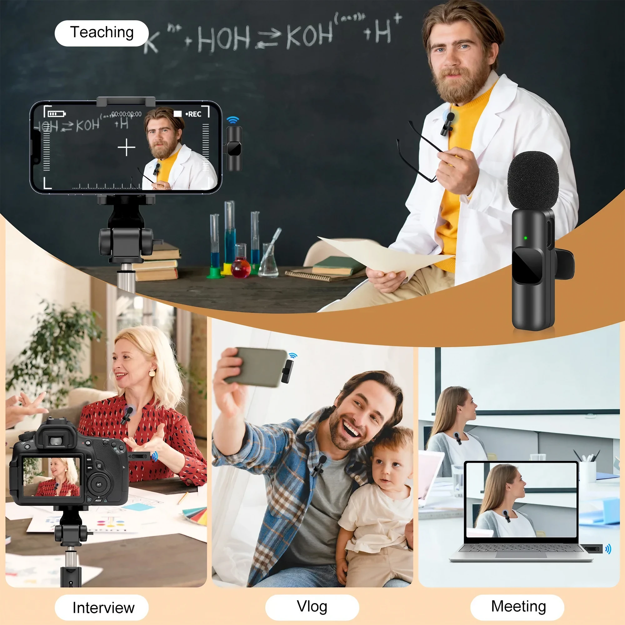 Draadloze Lavalier-microfoon T - Phone Accessories Magnetic recensie en prijs