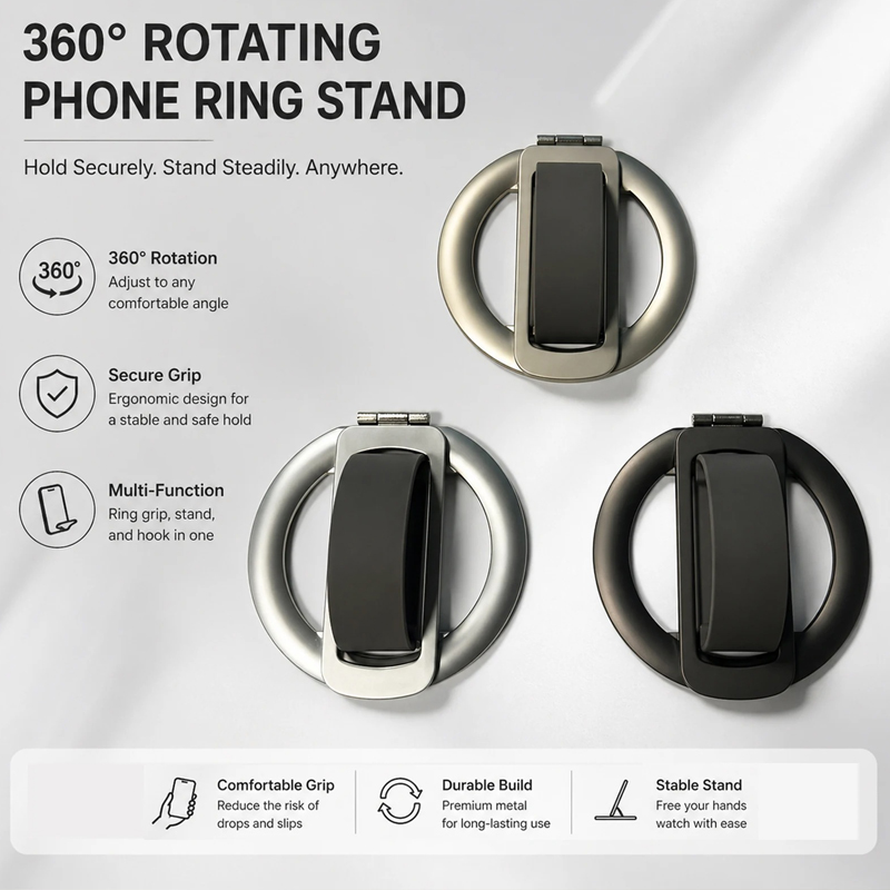 360 °   Draaibare magnetische  - Pop Socket Grip recensie en prijs