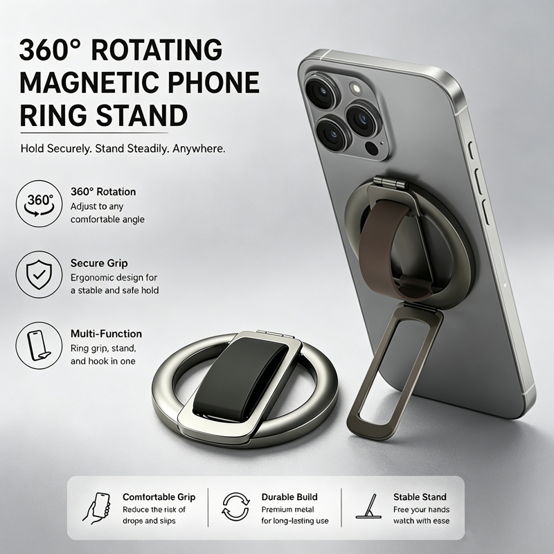 360 °   Draaibare magnetische  - Pop Socket Grip recensie en prijs