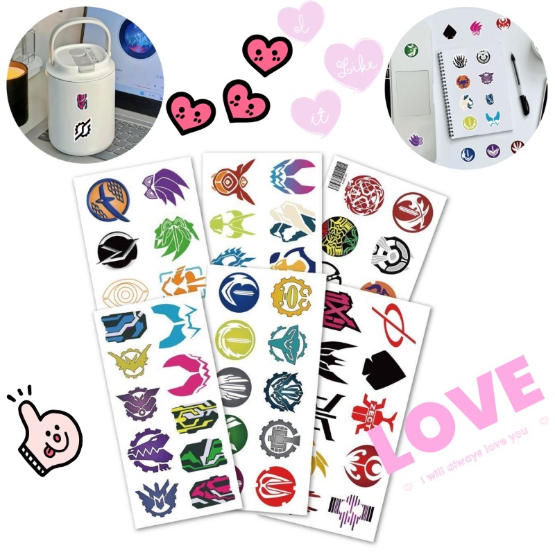 60 vellen Kamen Rider logo-sti - Phone Accessories Logo recensie en prijs