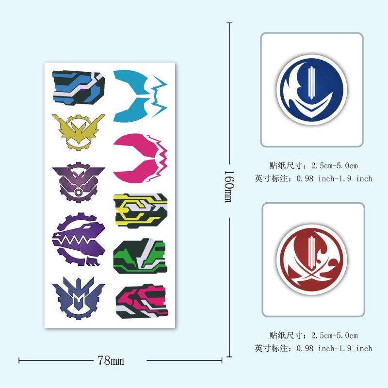 60 vellen Kamen Rider logo-sti - Phone Accessories Logo recensie en prijs